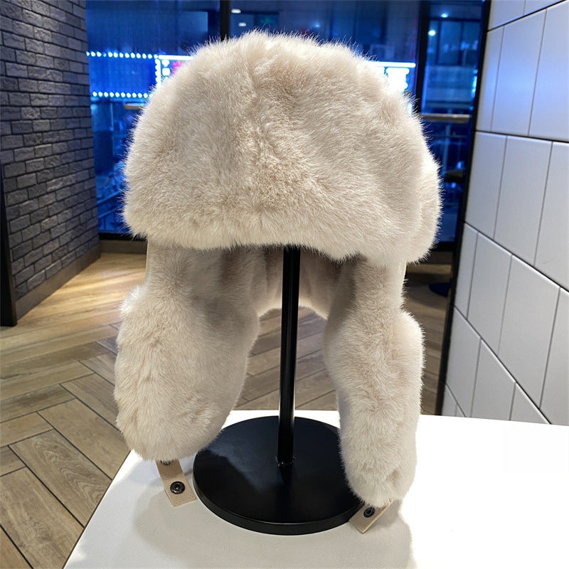 Women Winter Warm Plush Hat with Ear Protection