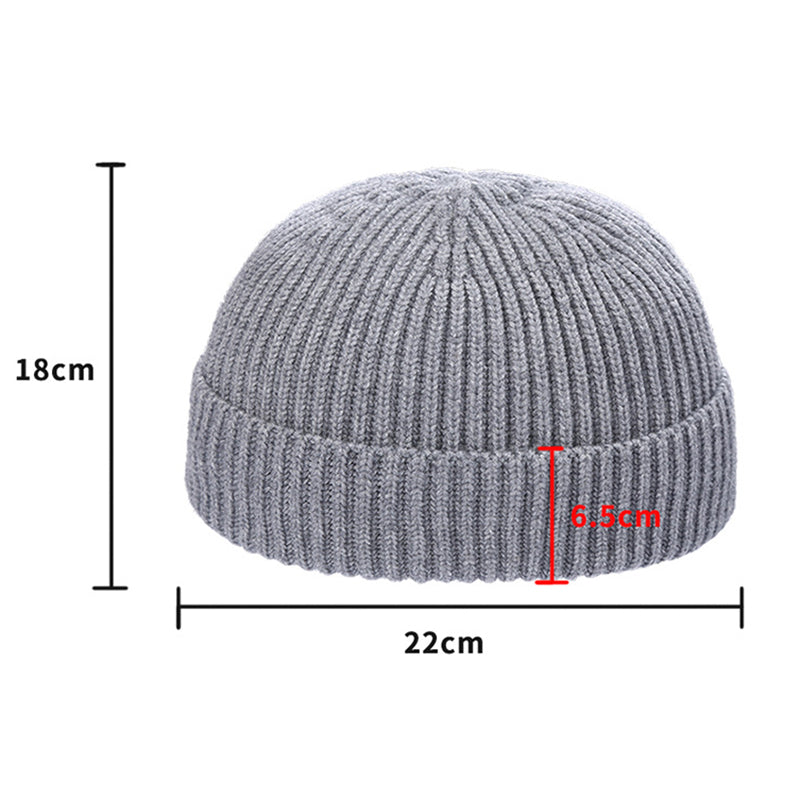 Fashion Winter Warm Knitted Beanie Unisex Dome Monochrome