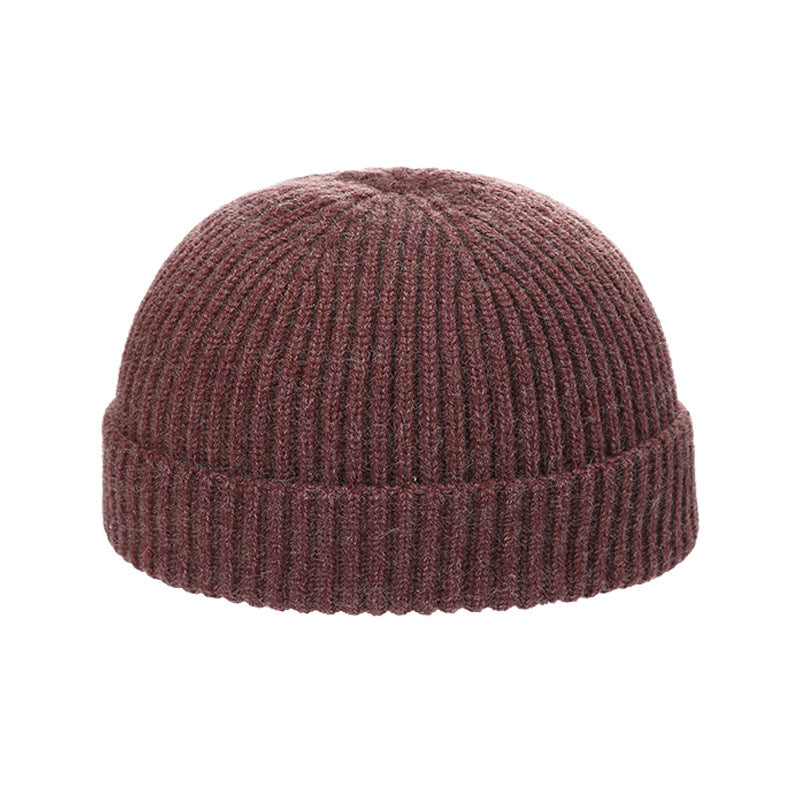 Fashion Winter Warm Knitted Beanie Unisex Dome Monochrome
