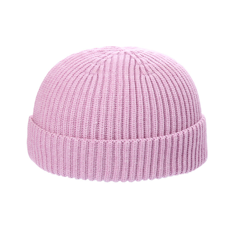 Fashion Winter Warm Knitted Beanie Unisex Dome Monochrome