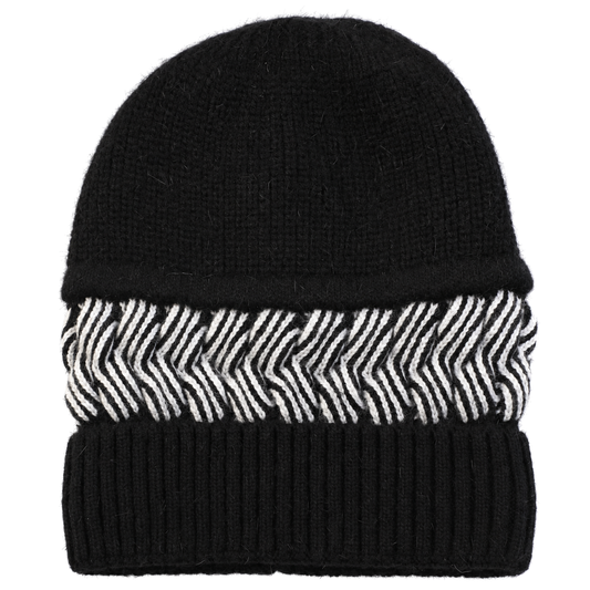 Fashion Color Matching Thick Knitted Cone Hat