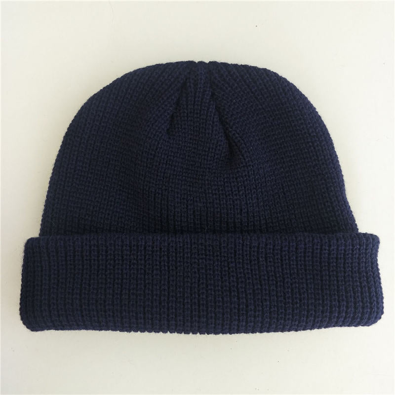 Solid Color Knitted Unisex Men And Women Beanies
