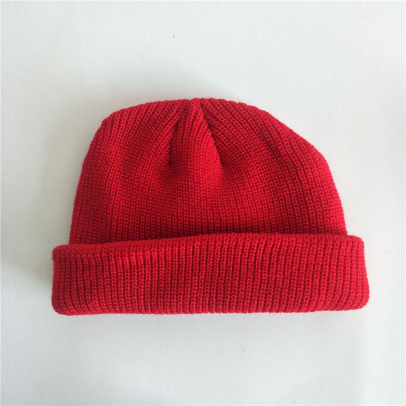 Solid Color Knitted Unisex Men And Women Beanies