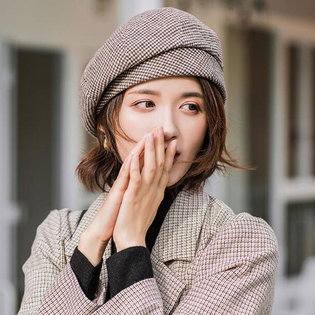 Women Winter Retro Leisure Cotton Berets Hats