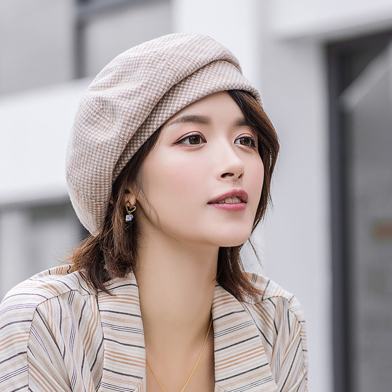 Women Winter Retro Leisure Cotton Berets Hats