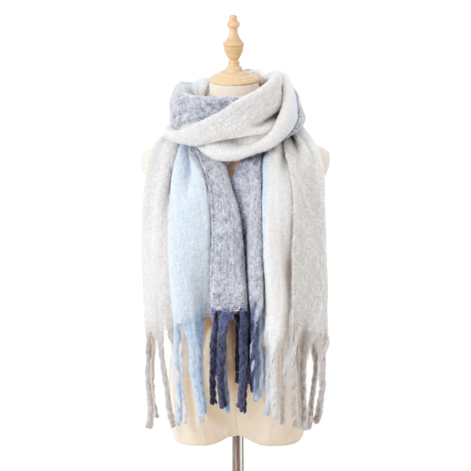 Women's Fashion Autumn Winter Color Matching Thickened Warm Long Scarf