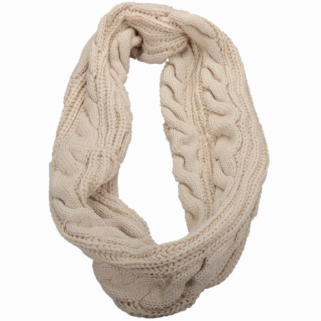 Winter Warm Knitted Thickened Solid Color Retro Scarf