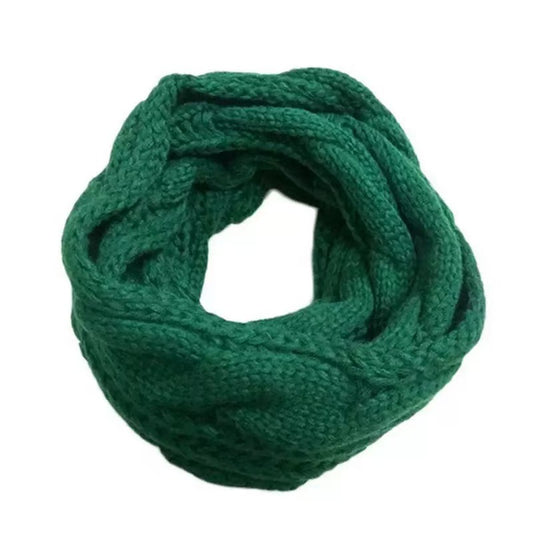Winter Warm Knitted Thickened Solid Color Retro Scarf