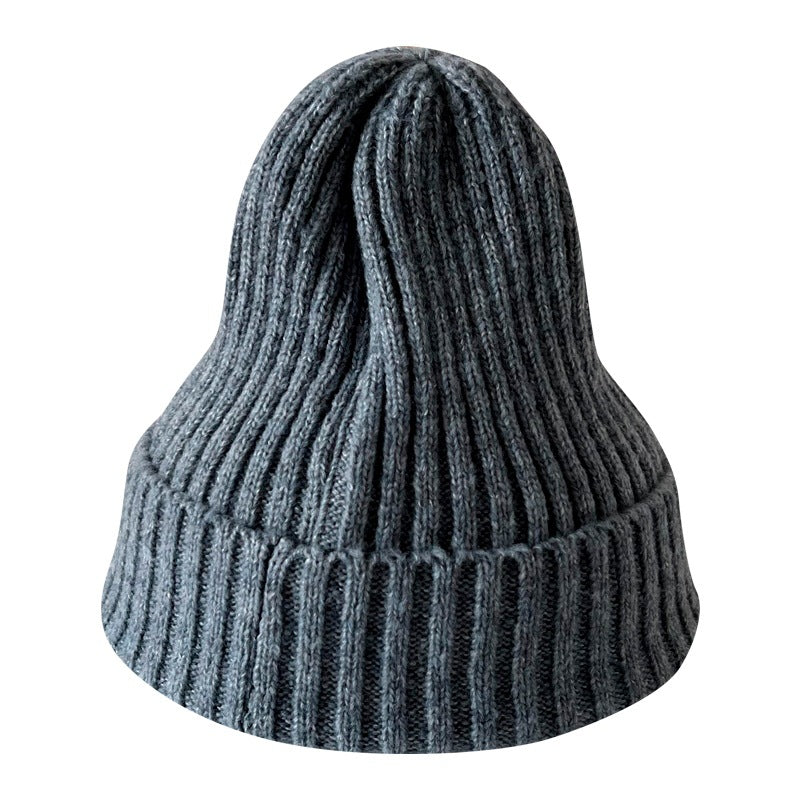 Fashion Casual Autumn And Winter Solid Color Thickened Warm Knitted Hat