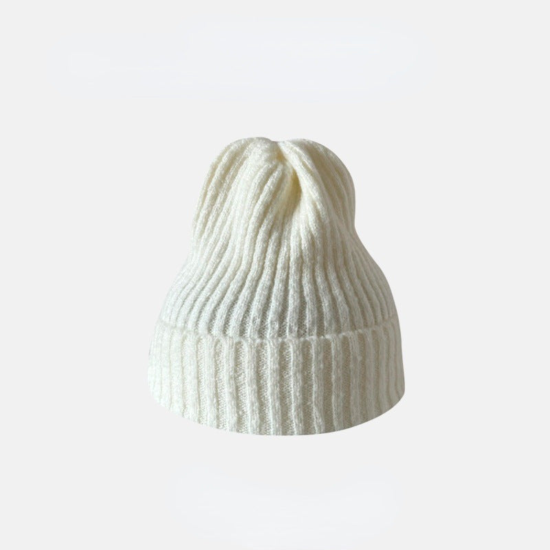 Fashion Casual Autumn And Winter Solid Color Thickened Warm Knitted Hat