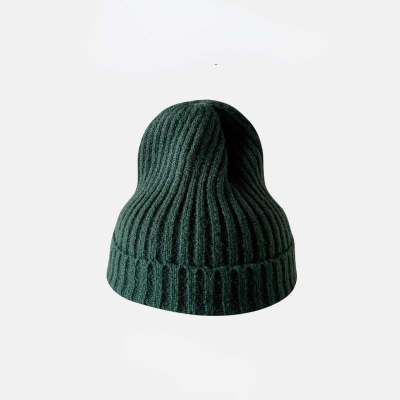 Fashion Casual Autumn And Winter Solid Color Thickened Warm Knitted Hat