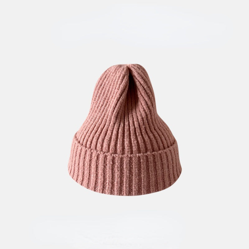 Fashion Casual Autumn And Winter Solid Color Thickened Warm Knitted Hat