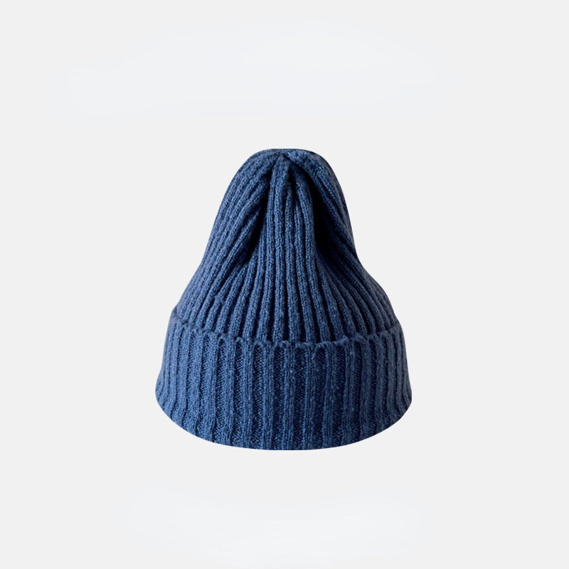 Fashion Casual Autumn And Winter Solid Color Thickened Warm Knitted Hat