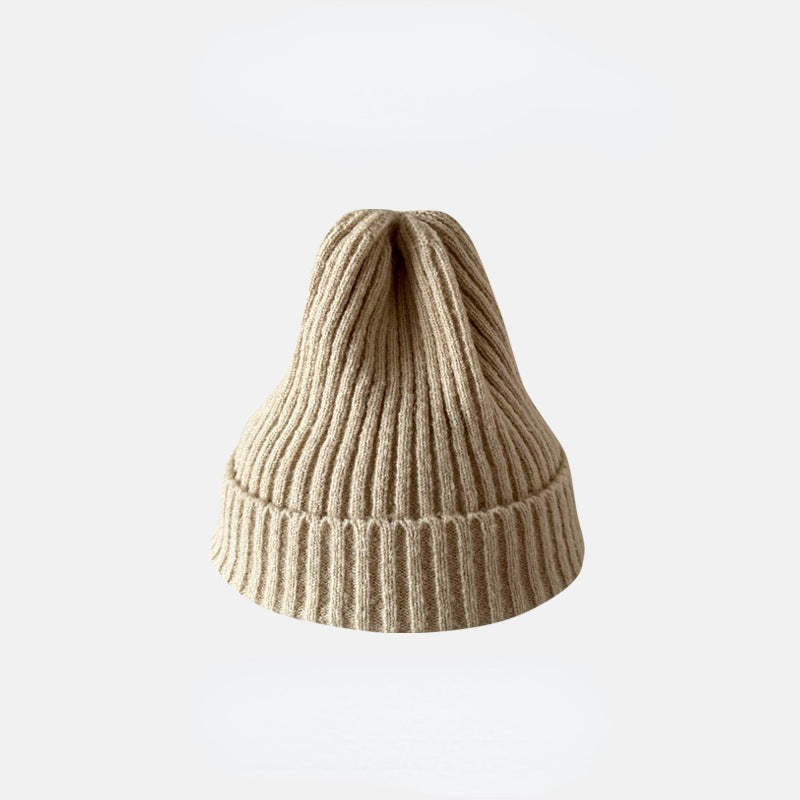 Fashion Casual Autumn And Winter Solid Color Thickened Warm Knitted Hat