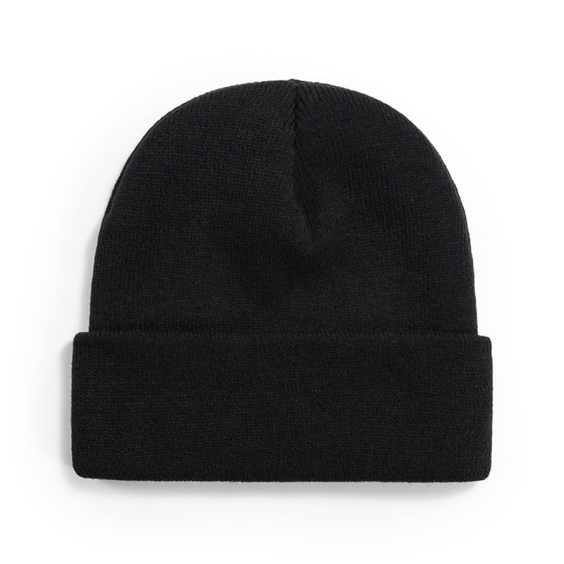 Women Casual Solid Color Dome Wool Warm Hat
