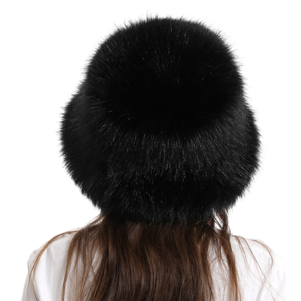 Winter Women Fashion Solid Color Thickened Plush Fisherman Hat