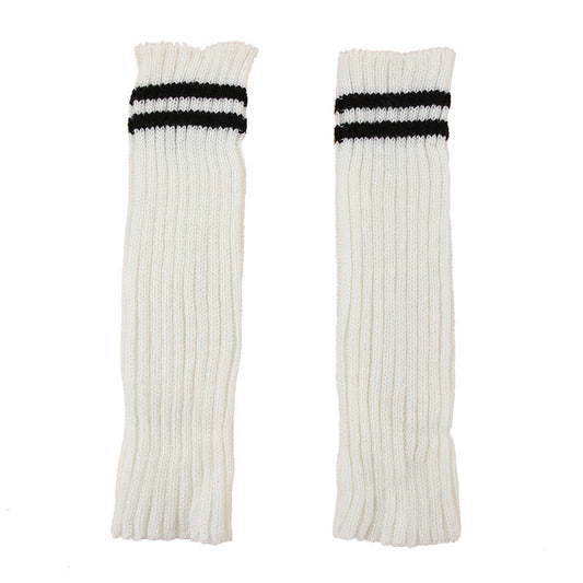 Autumn Winter Women Fashion Warm Striped Gloves