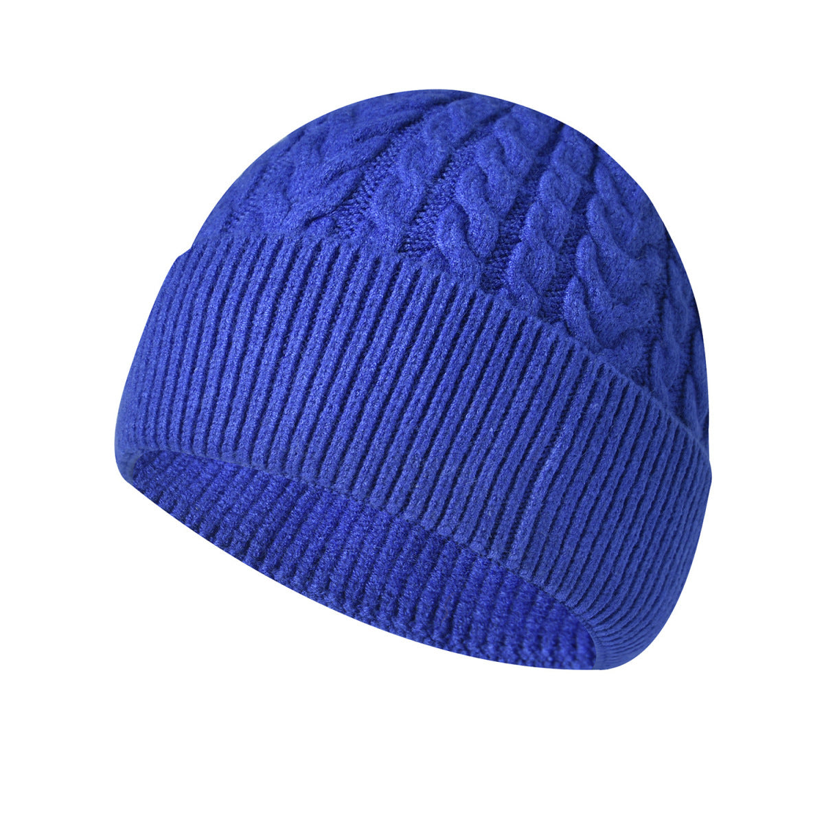 Unisex Solid Color Winter Thick Warm Knitted Hat