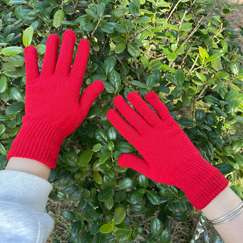 Neutral Fashion Cold Warm Knitted Acrylic Gloves