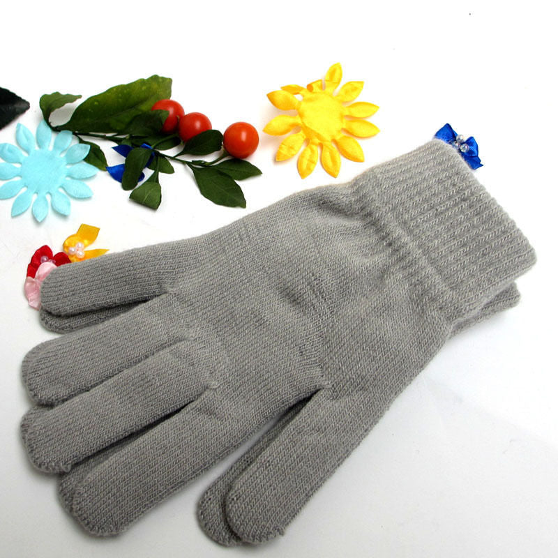 Neutral Fashion Cold Warm Knitted Acrylic Gloves