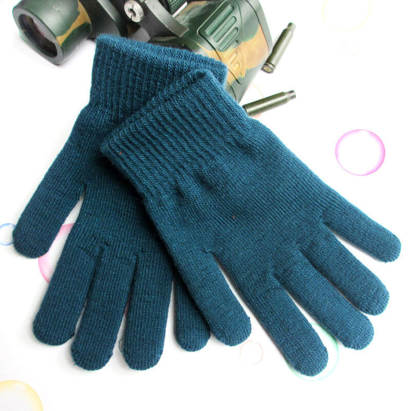 Neutral Fashion Cold Warm Knitted Acrylic Gloves