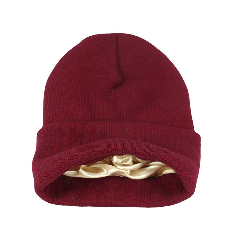Autumn Winter Solid Color Unisex Warm Knitted Beanie Hat