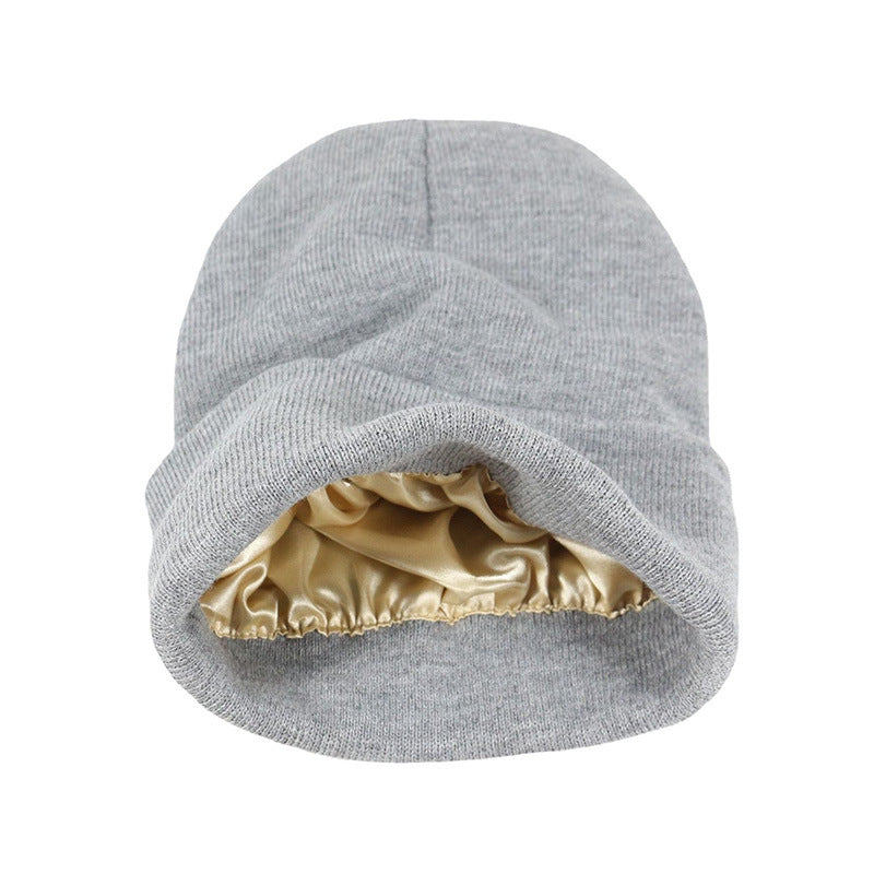 Autumn Winter Solid Color Unisex Warm Knitted Beanie Hat