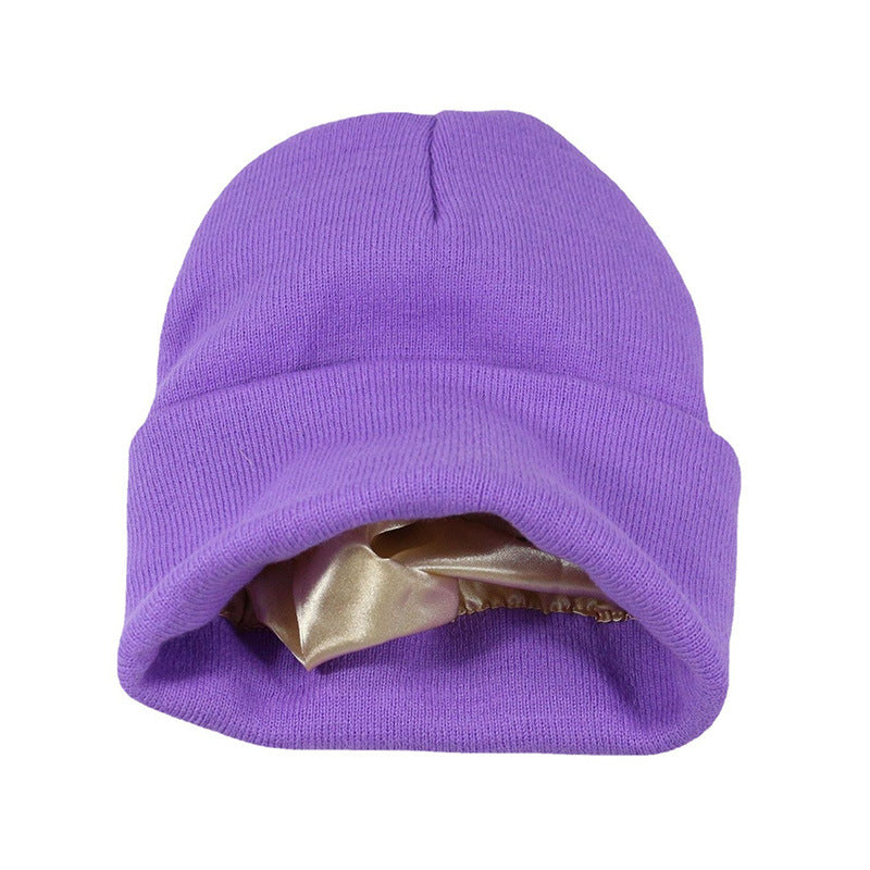 Autumn Winter Solid Color Unisex Warm Knitted Beanie Hat