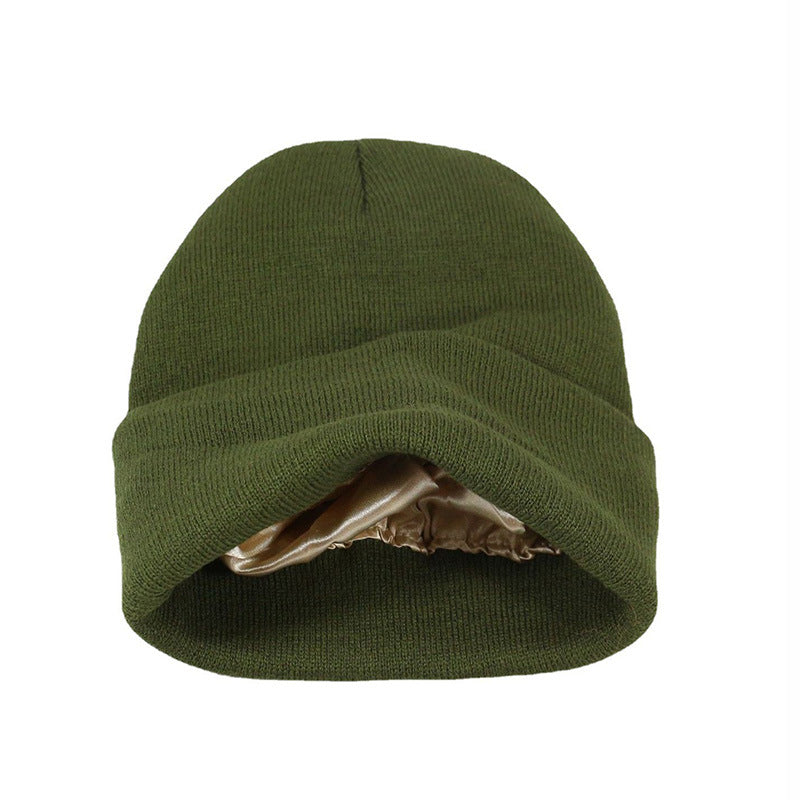 Autumn Winter Solid Color Unisex Warm Knitted Beanie Hat
