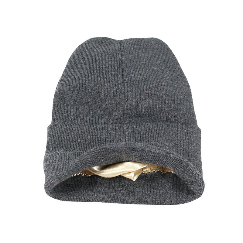 Autumn Winter Solid Color Unisex Warm Knitted Beanie Hat