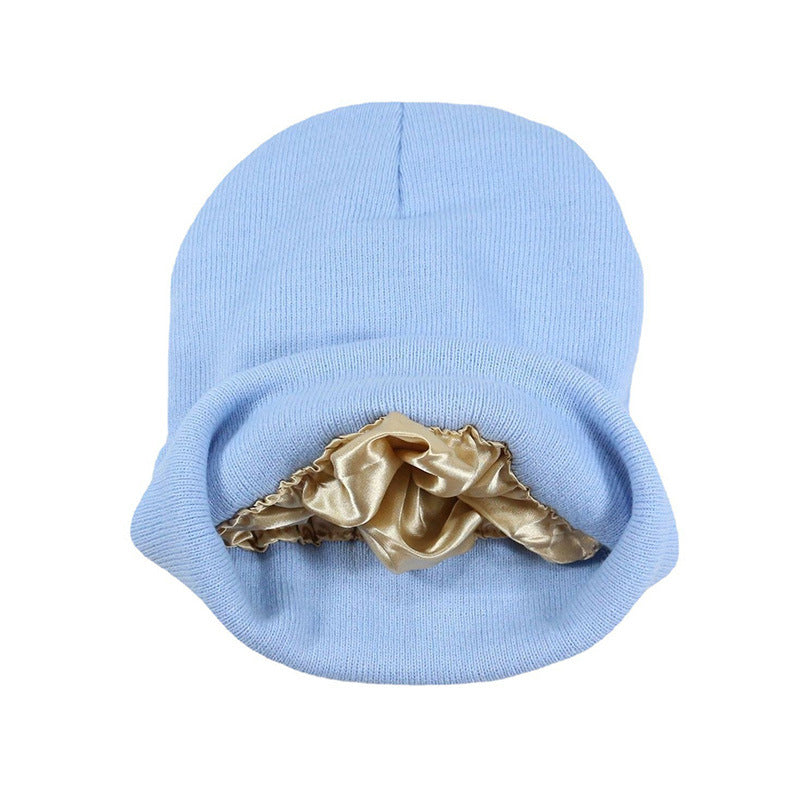 Autumn Winter Solid Color Unisex Warm Knitted Beanie Hat