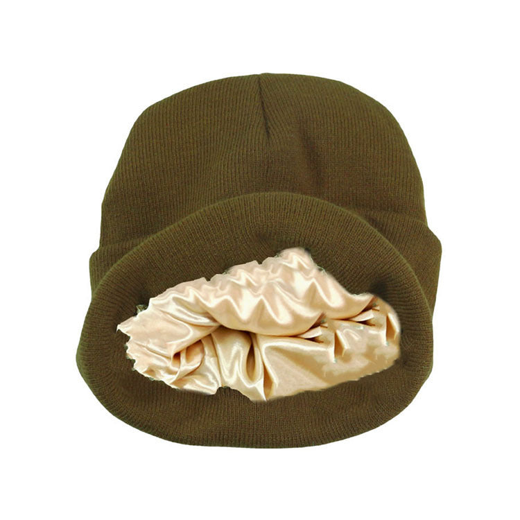 Autumn Winter Solid Color Unisex Warm Knitted Beanie Hat