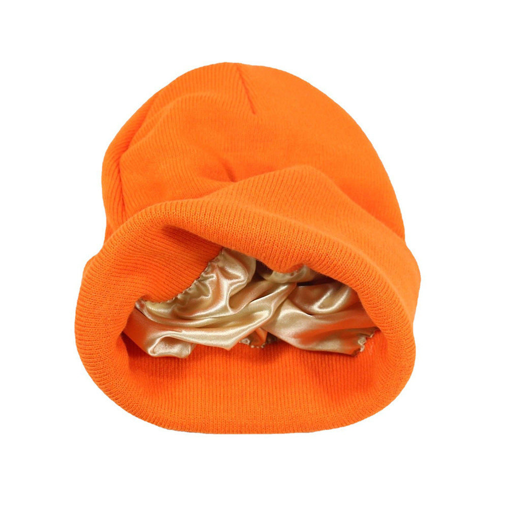 Autumn Winter Solid Color Unisex Warm Knitted Beanie Hat