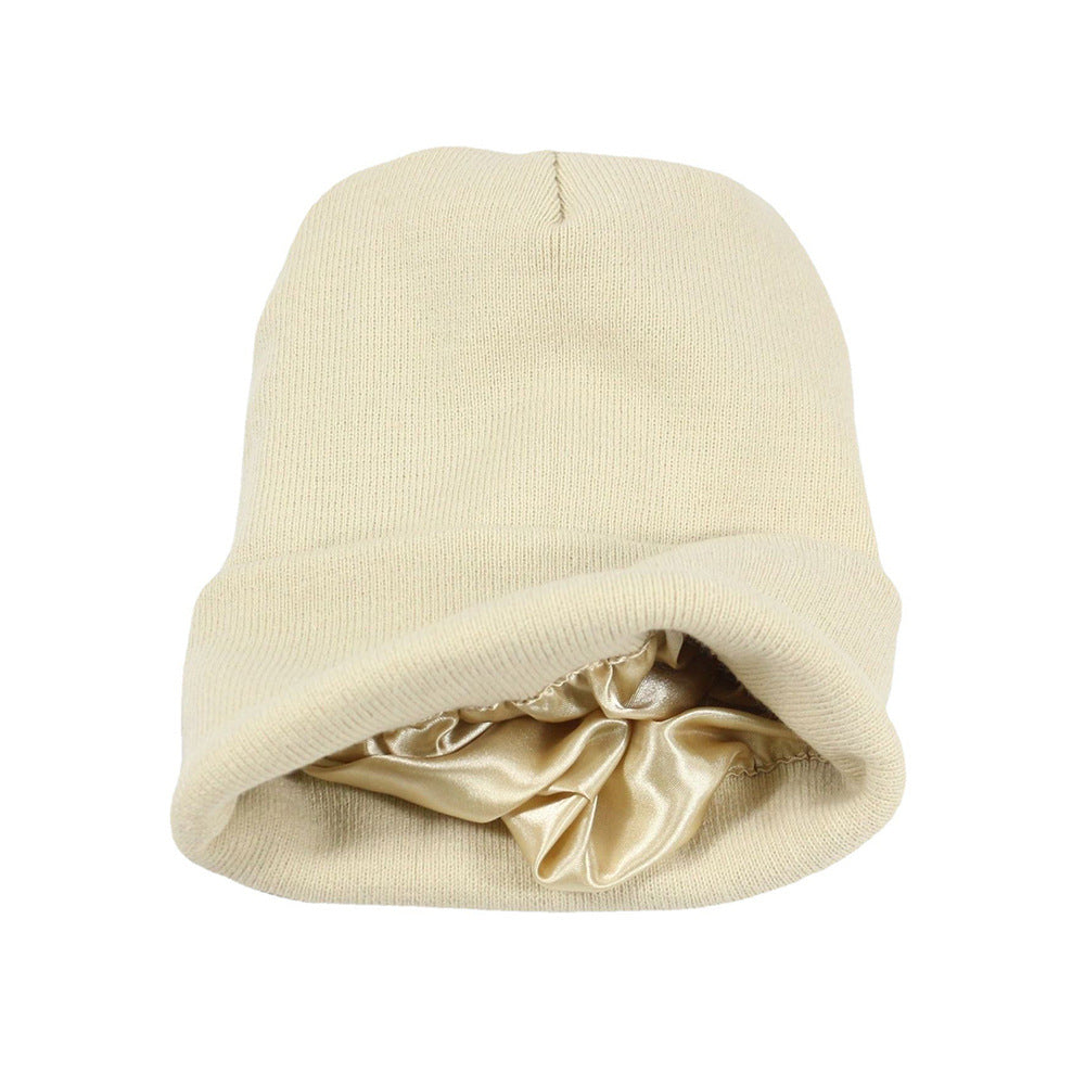 Autumn Winter Solid Color Unisex Warm Knitted Beanie Hat