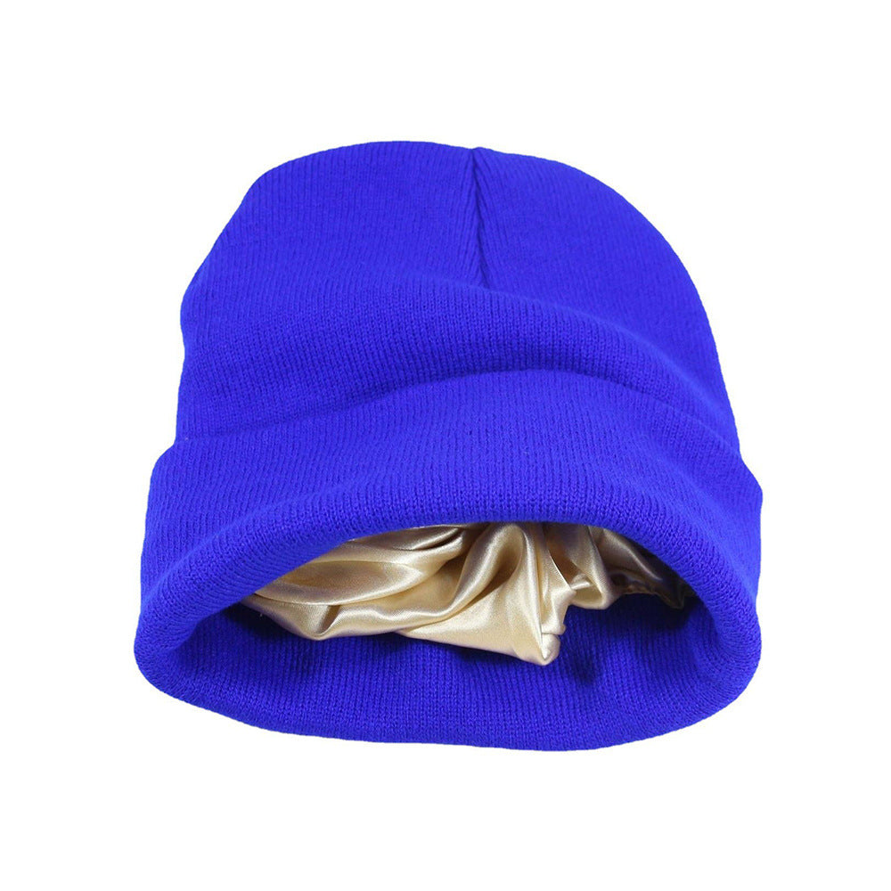Autumn Winter Solid Color Unisex Warm Knitted Beanie Hat