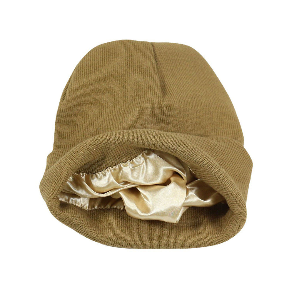 Autumn Winter Solid Color Unisex Warm Knitted Beanie Hat