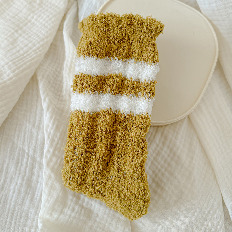 Coral Velvet Padded Terry Women's Socks