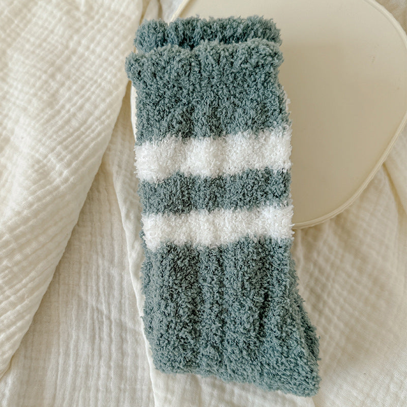 Coral Velvet Padded Terry Women's Socks