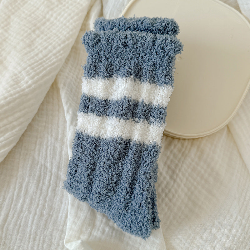Coral Velvet Padded Terry Women's Socks