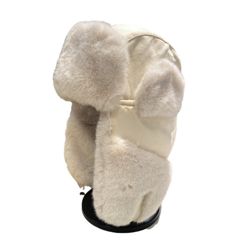Women Winter Warm Plush Hat with Ear Protection