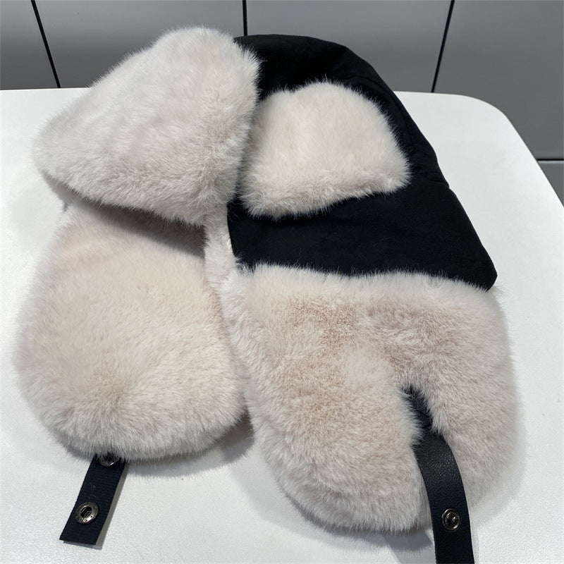 Women Winter Warm Plush Hat with Ear Protection