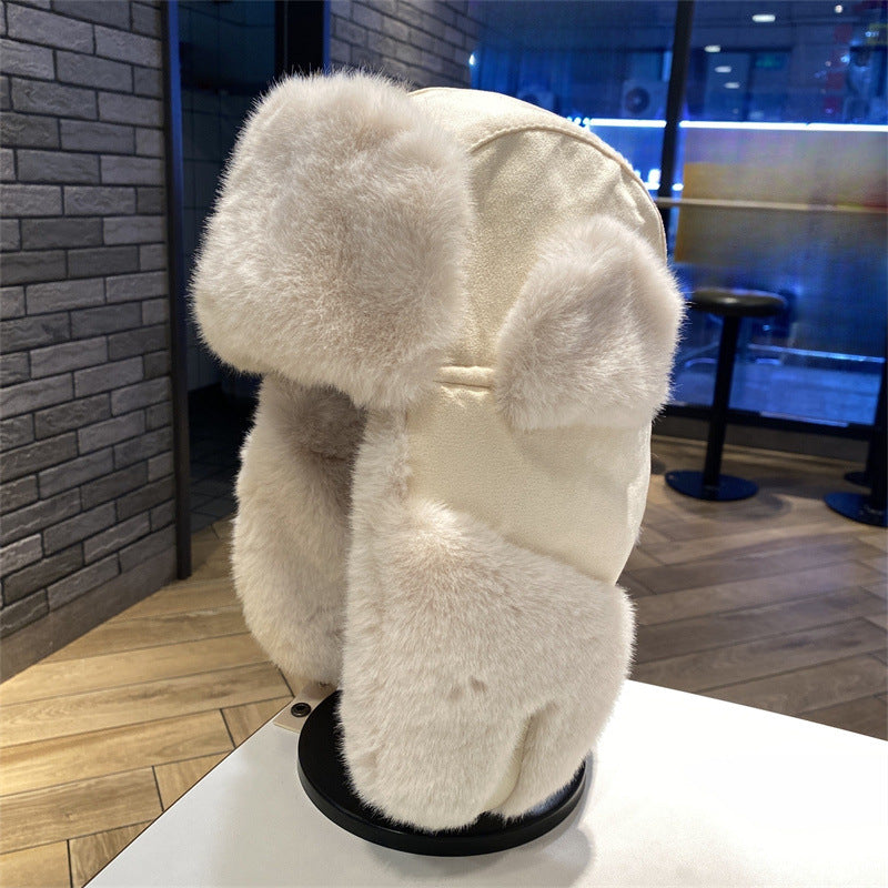 Women Winter Warm Plush Hat with Ear Protection