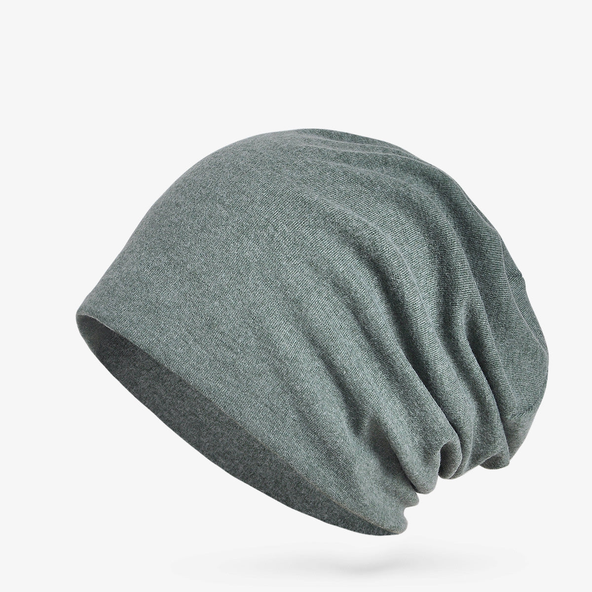 Winter Casual Solid Cotton Polyester Windproof Dual Use Beanie Cap