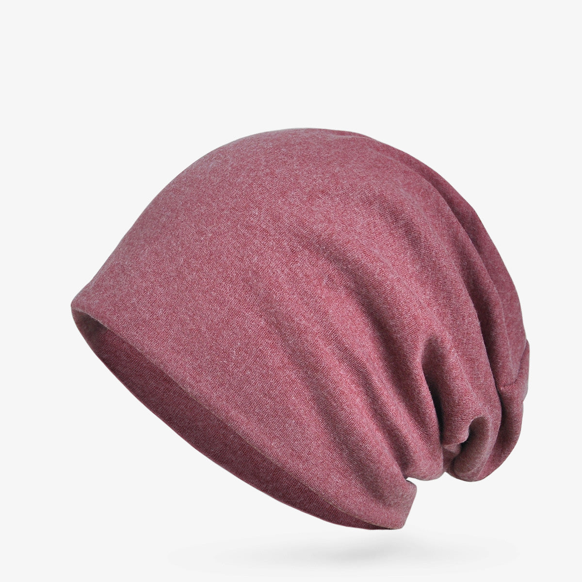 Winter Casual Solid Cotton Polyester Windproof Dual Use Beanie Cap